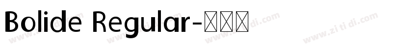 Bolide Regular字体转换